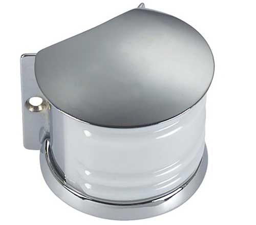 Forresti & Suardi Positionsleuchten Set - Backbord Steuerbord Heck Messing verchromt 12V 225°