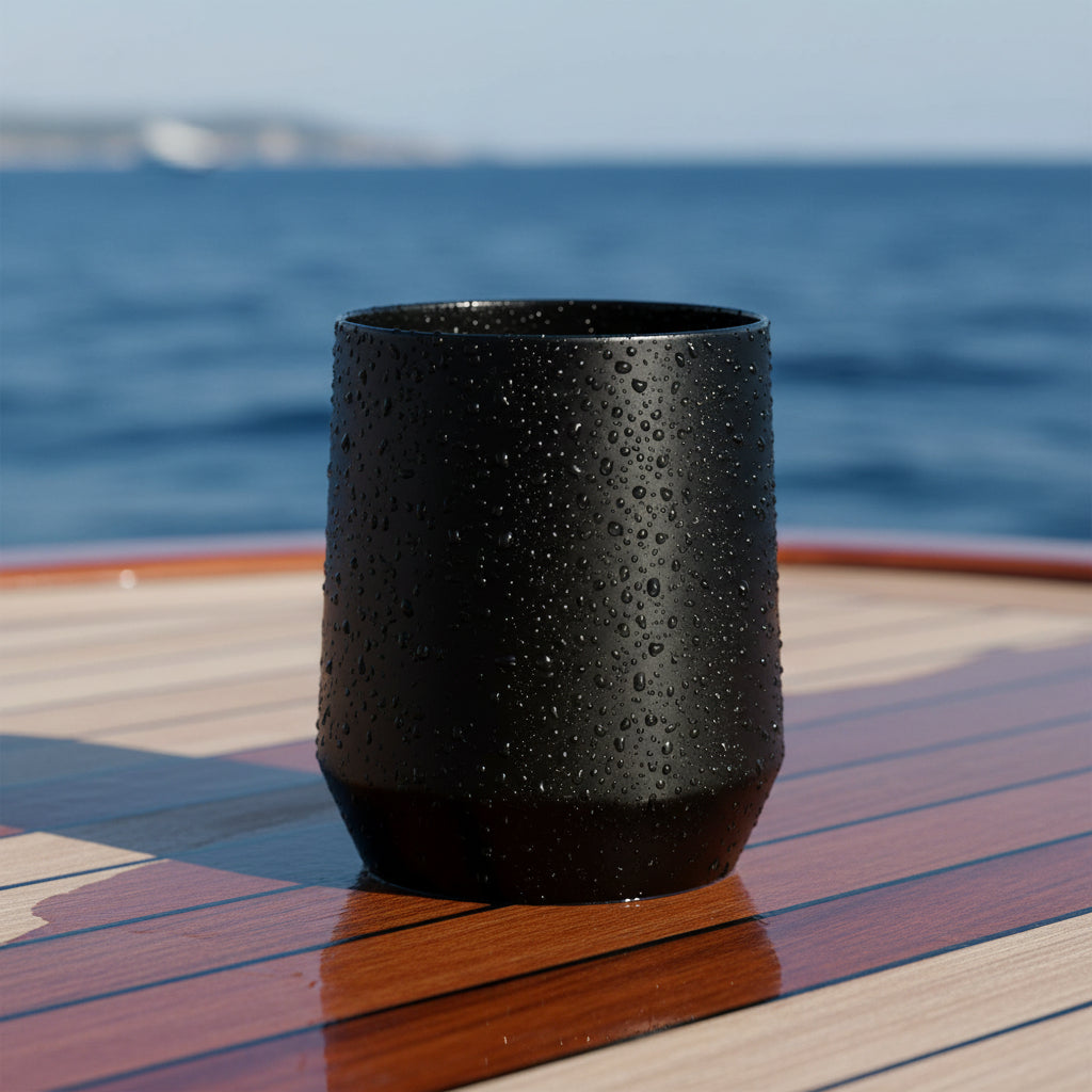 Limoglas schwarz Polycarbonat 97mm - Wasserglas spülmaschinenfest MW1020PS