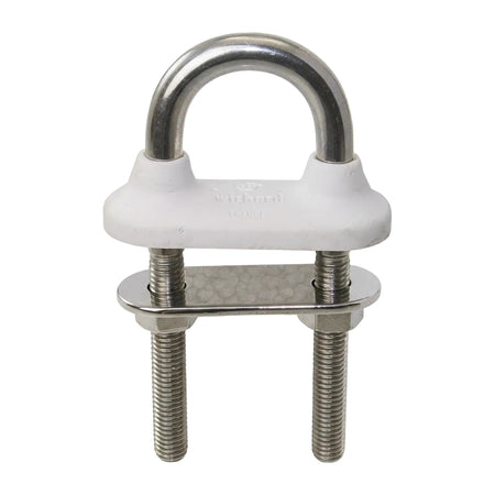 WICHARD U-Bolzen SR6544W aus Edelstahl 1.4567 mit weißem Gummikragen für wasserdichte Montage
