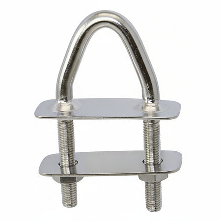 BLUEWAVE V-Bolzen aus Edelstahl 1.4401 mit verschweißter oberer Gegenplatte für maritime Befestigungen
