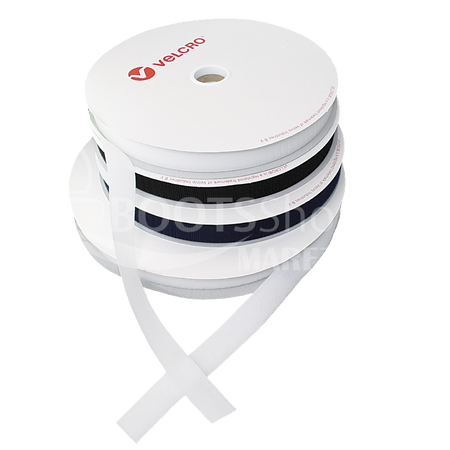 VELCRO® Klettband selbstklebend 20-50mm weiß & schwarz - Polyamid 25m Flausch