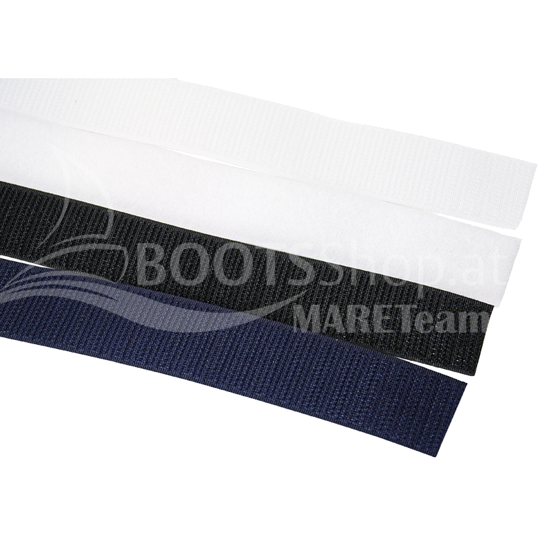 VELCRO® Klettband selbstklebend 20-50mm weiß & schwarz - Polyamid 25m