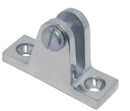 Verdecksbeschlag Edelstahl A4 - Decksbefestigung 90° für Bimini