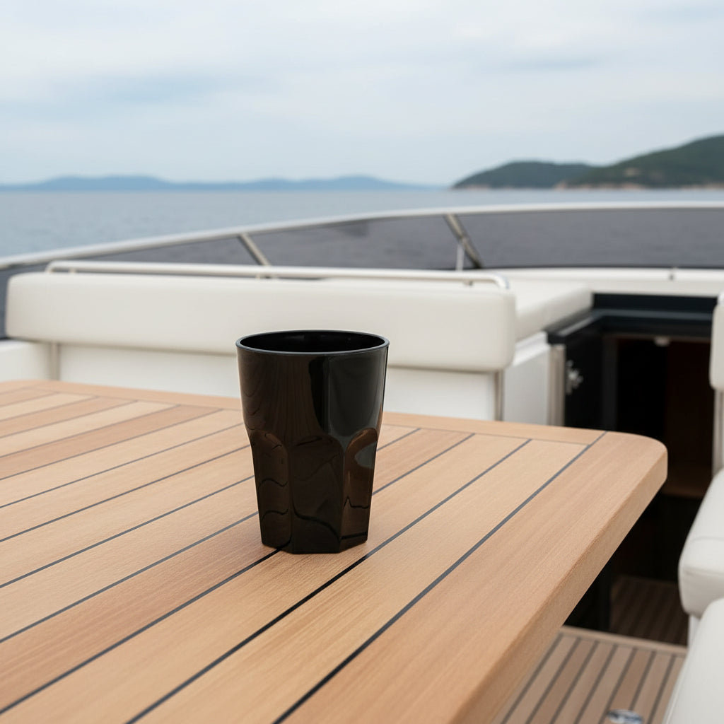 Limoglas schwarz Polycarbonat 97mm - Wasserglas spülmaschinenfest MW1020