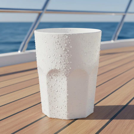 Limoglas weiß Polycarbonat 97mm - Wasserglas spülmaschinenfest MW1020