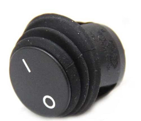 Wippschalter rund 12/24V 10A 25mm IP65 - ohne LED / LED grün / LED rot keine