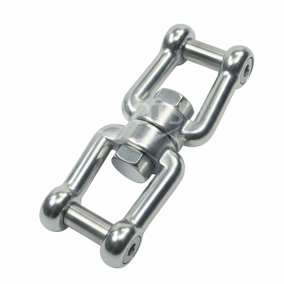 Wirbelschäkel Gabel-Gabel mit Innensechskant - Edelstahl A4-AISI 316