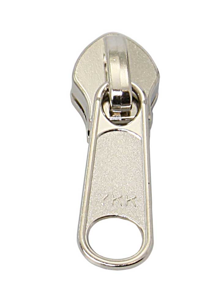 YKK Schieber und Endstücke für Reißverschlüsse - Zinklegierung vernickelt Einfachschieber aus Zinklegierung vernickelt