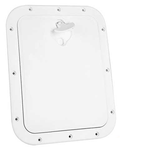 Inspektionsdeckel mit abnehmbarem Deckel weiß 255x302mm