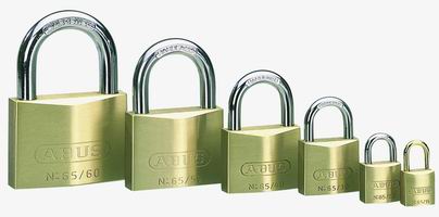 ABUS Vorhängeschloss Typ 65 Messing gehärteter Bügel - Boot