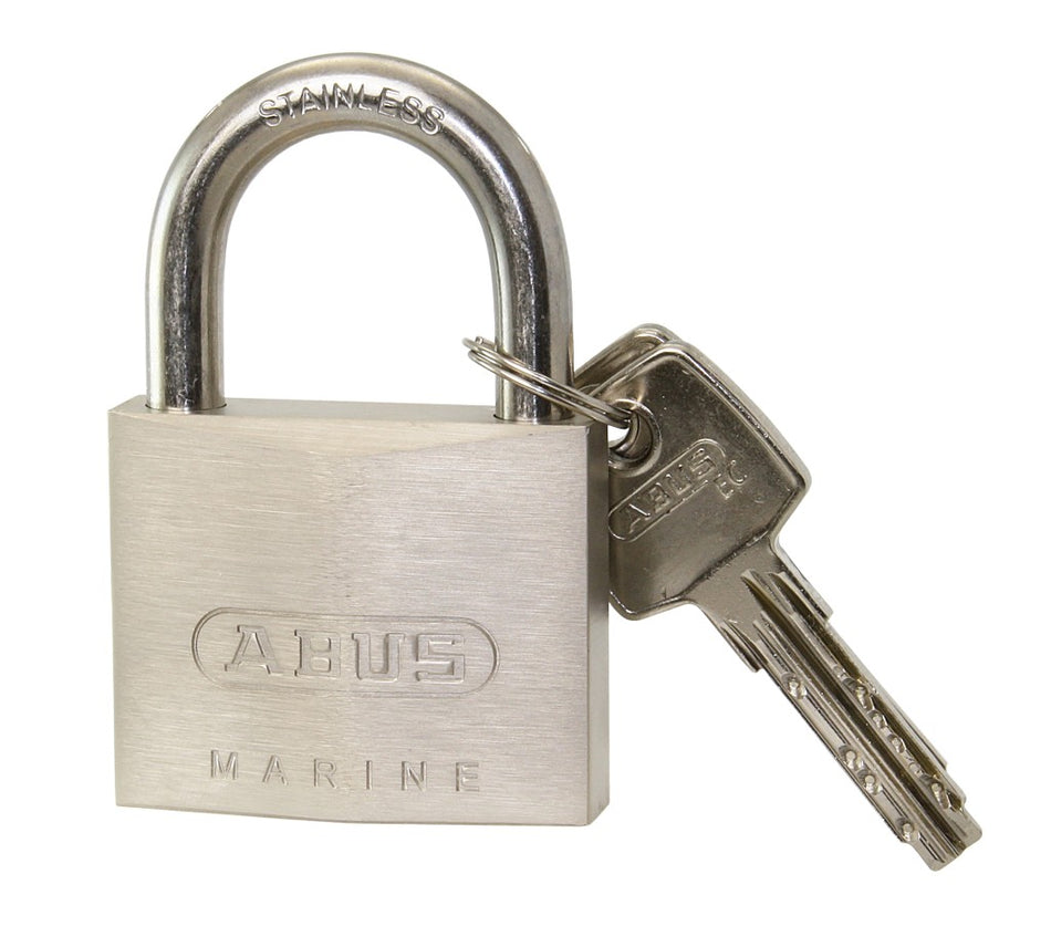 ABUS Vorhängeschloss 75IB/50 Messing verchromt gehärteter Stahl - Boot