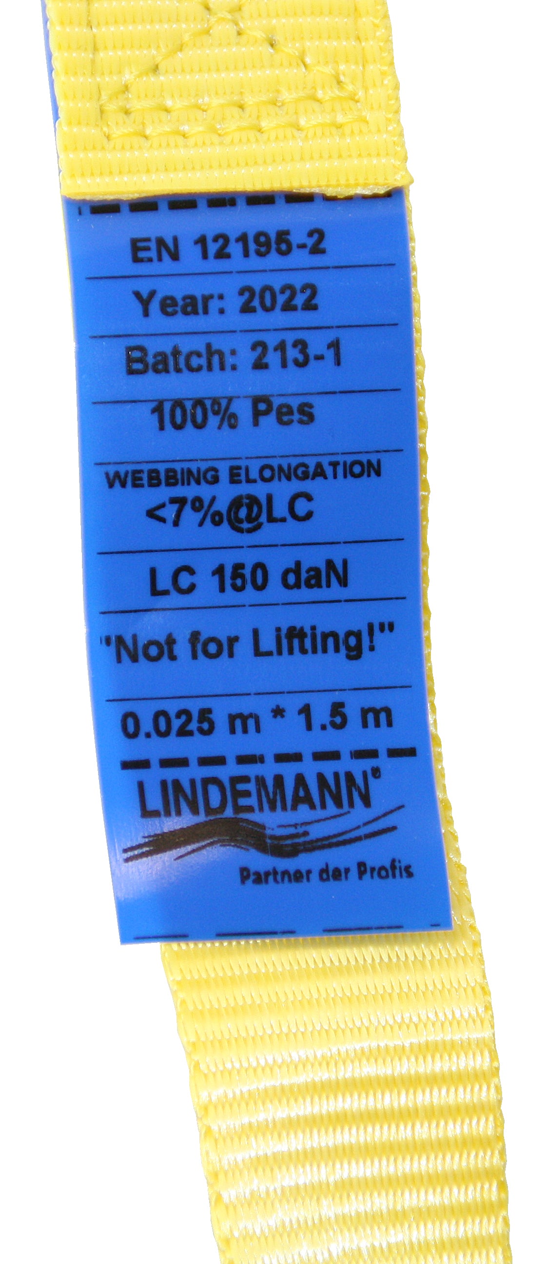 Zurrgurt 25mm mit Klemmschnalle - Spanngurt 500kg Bruchlast