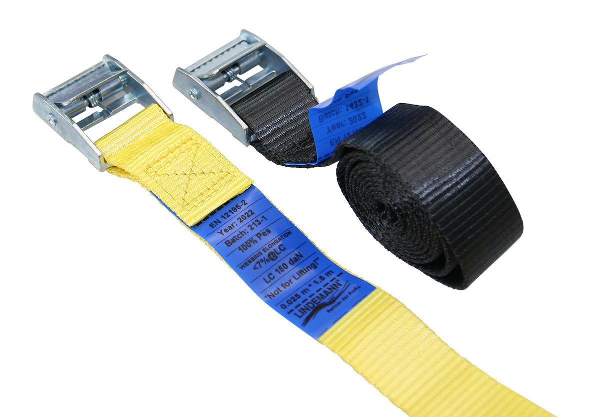 Zurrgurt 25mm mit Klemmschnalle - Spanngurt 500kg Bruchlast