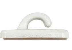 KUNSTSTOFFHAKEN STANDARD LÄNGS - Robuster Haken mit 2-Loch-Bohrung 40mm in Weiß/Schwarz Weiß