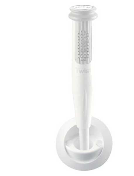 WHALE Dusche Twist Warm/Kalt gerade grau DS0006 - Deckdusche mit Mischer