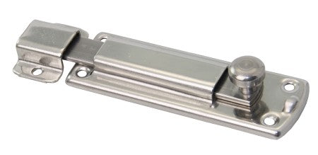 Schieberiegel Edelstahl A2 80+20mm mit Gegenplatte