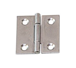 Scharnier AISI304 gestanzt quadratisch - Edelstahl 1.4301 matt geschliffen