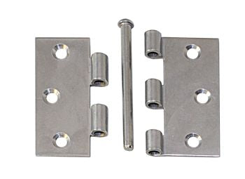 Scharnier AISI304 gestanzt mit losem Stift 63x63mm - Edelstahl 1.4301