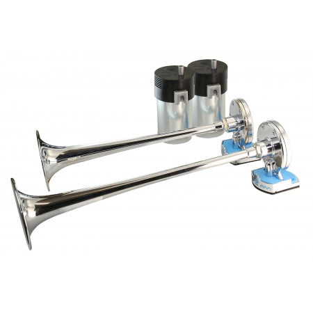 MARCO HYDRA 2 Plus Doppelhorn Edelstahl 12/24 V – 118/111 dB – 400 mm