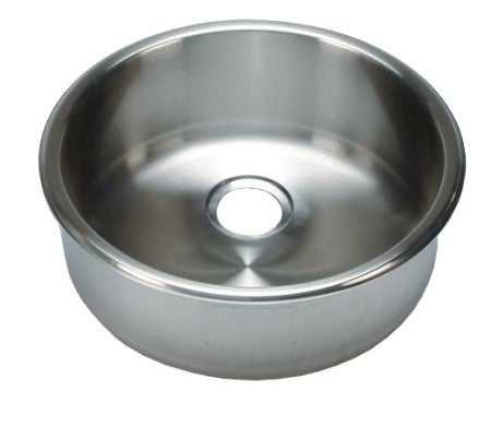 BARKA Waschbecken rund zylindrisch Edelstahl satin - Serie 11