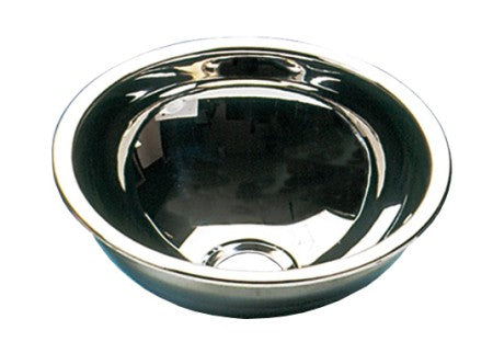 BARKA Waschbecken oval Edelstahl poliert - Serie 13