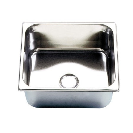 BARKA Spülbecken rechteckig Edelstahl poliert Serie 30 Rand A