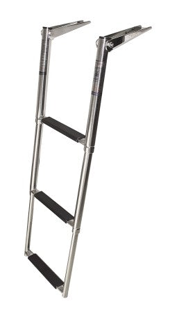 Teleskop-Badeleiter Edelstahl A4 mit Kunststoffbelag – 3 oder 4 Stufen