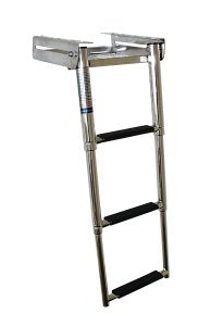 Teleskop-Badeleiter unter Plattform A4 3-stufig