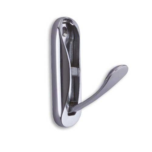 Kleiderhaken klappbar Messing verchromt 75x25mm