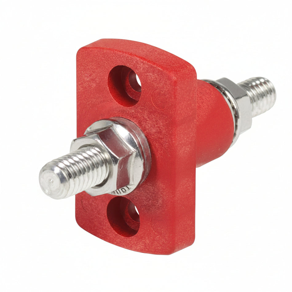 Blue Sea Systems Durchführungsanschluss BS2204-B5 rot, 3/8 Zoll Bolzen, 250A 48V, Hochstrom-Kabeldurchführung
