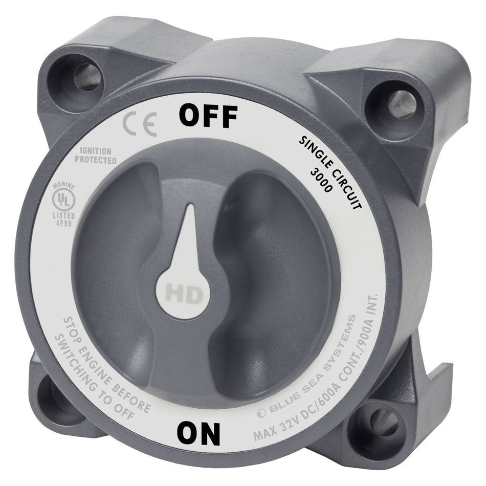 Blue Sea Systems Batterie Trennschalter HD-Series BS3000 – 600A Single Circuit
