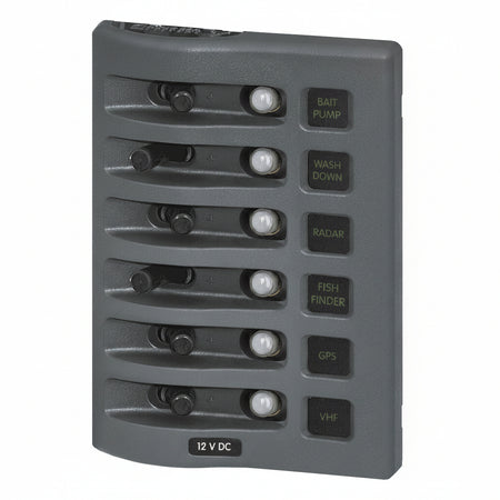 Blue Sea Systems WeatherDeck CLB Schaltpaneel 12V DC – 6- und 8-fach BS4376