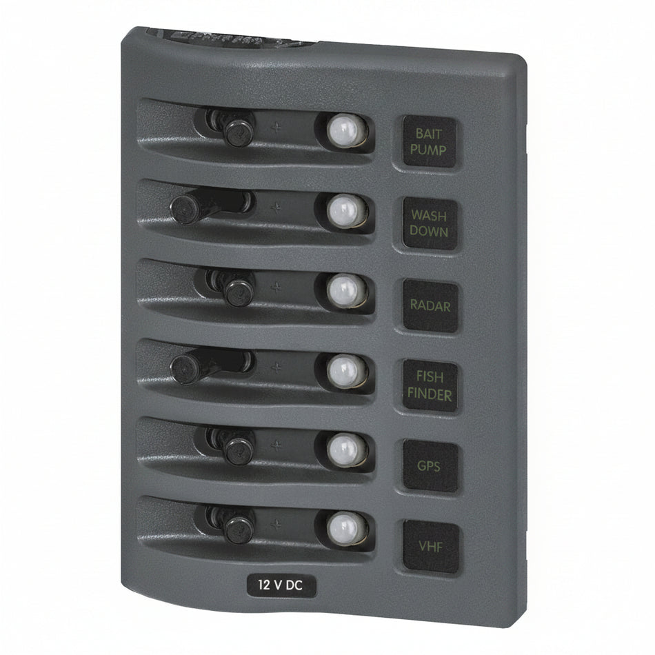 Blue Sea Systems WeatherDeck CLB Schaltpaneel 12V DC – 6- und 8-fach BS4376