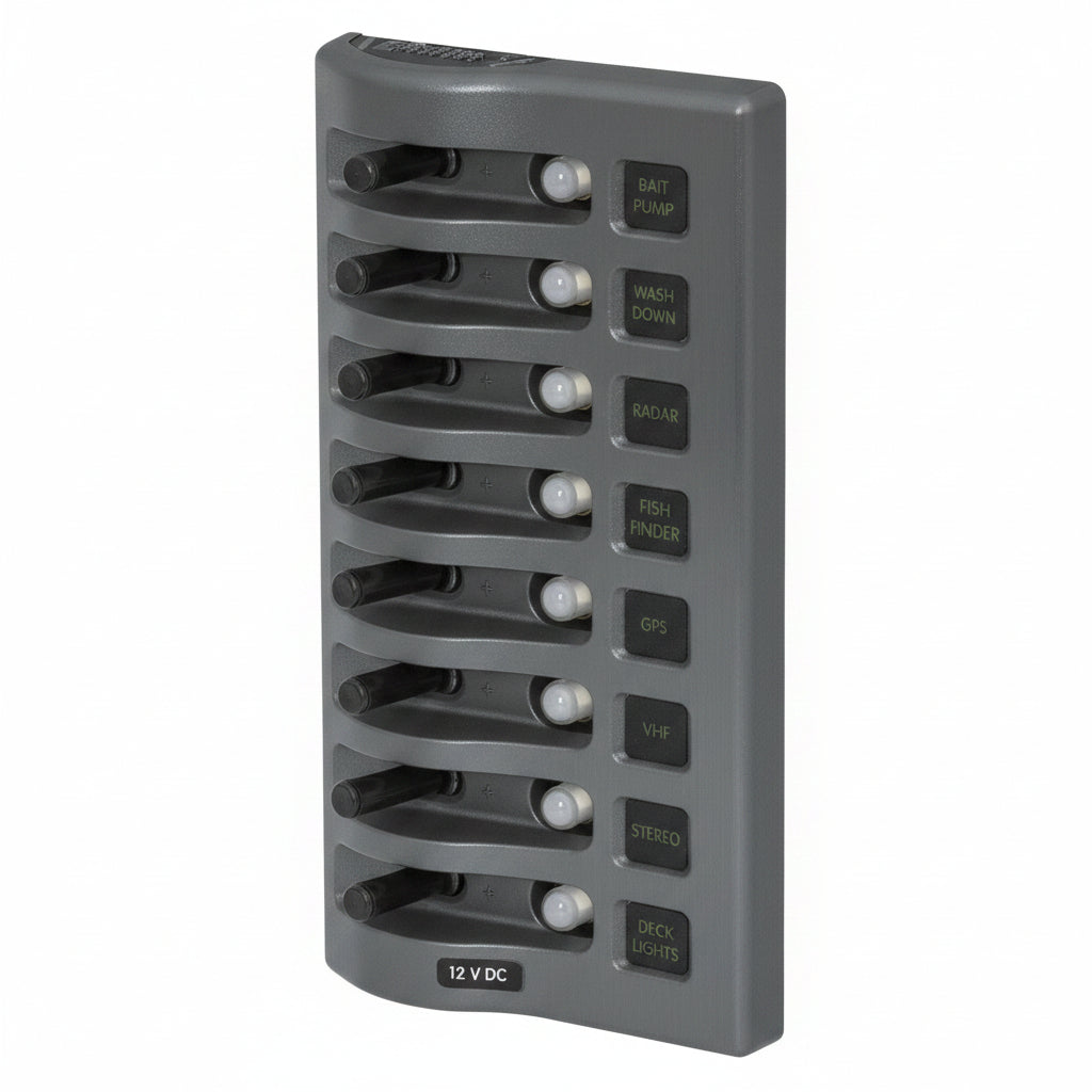 Blue Sea Systems WeatherDeck CLB Schaltpaneel 12V DC – 6- und 8-fach BS4378