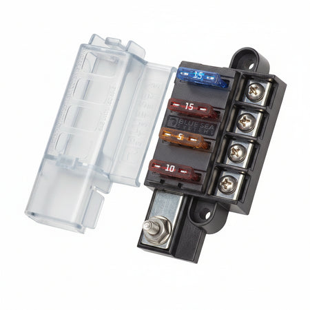 Blue Sea Systems ST-Blade Kompakt-Sicherungsblock 4- und 8-fach – BS5045 / BS5046