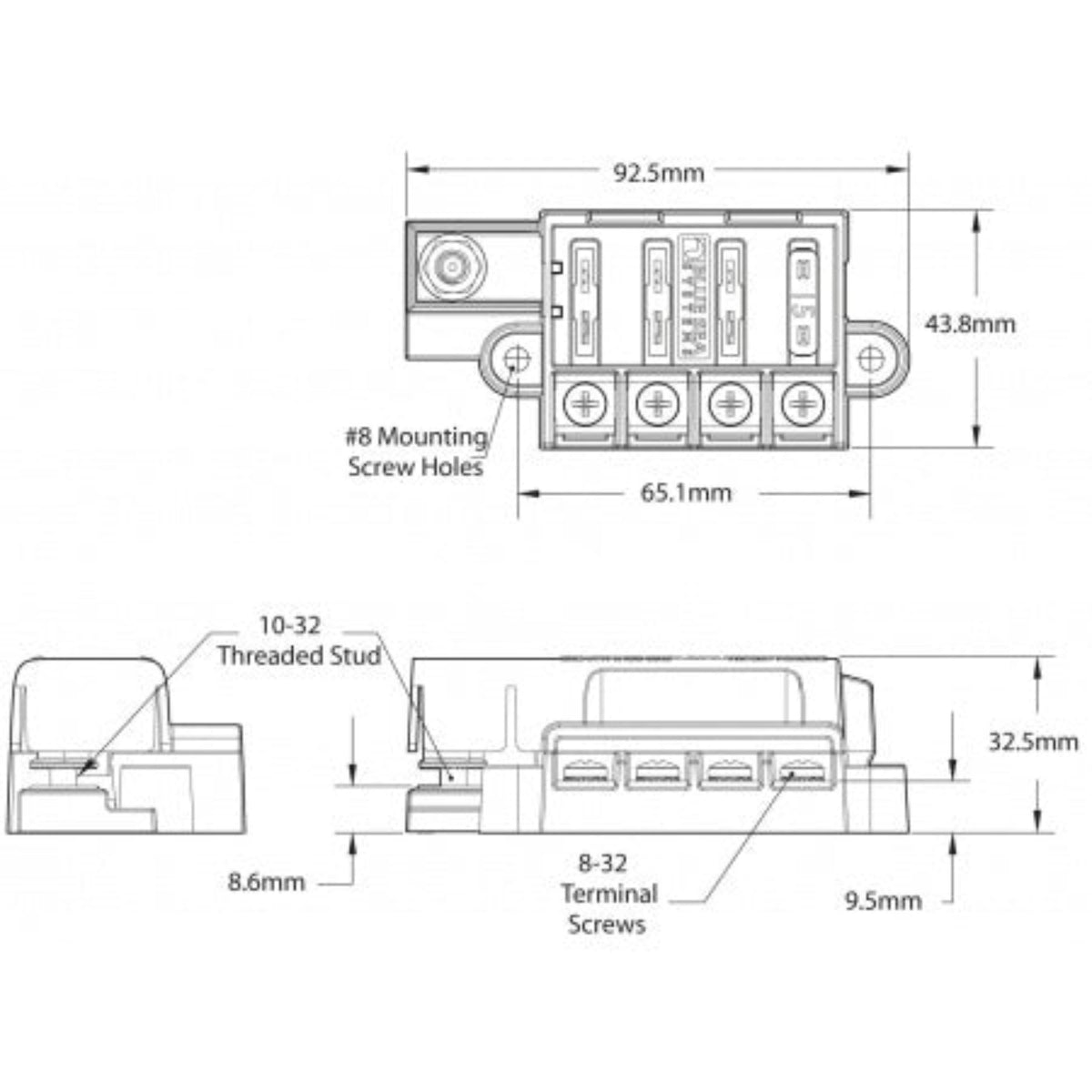 Blue Sea Systems ST-Blade Kompakt-Sicherungsblock 4- und 8-fach – BS5045 / BS5046