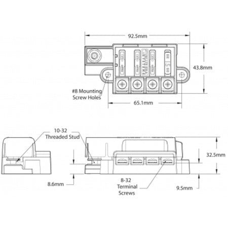 Blue Sea Systems ST-Blade Kompakt-Sicherungsblock 4- und 8-fach – BS5045 / BS5046