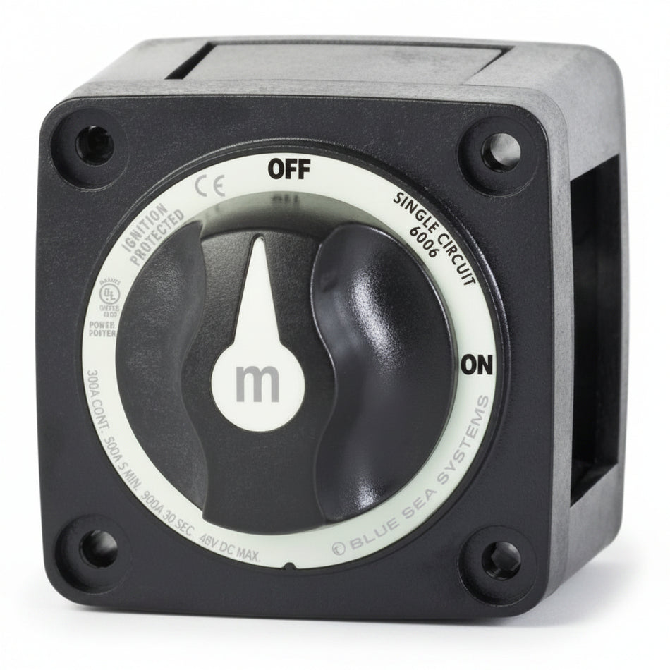 Blue Sea Systems Batterie-Trennschalter m-Series Single Circuit – BS6006 BS6006200-B5 5 Stk.
