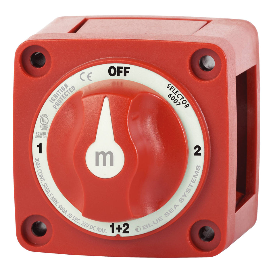 Blue Sea Systems Batterieschalter m-Series 4-Position – 300A, 12/24V (BS6007)
