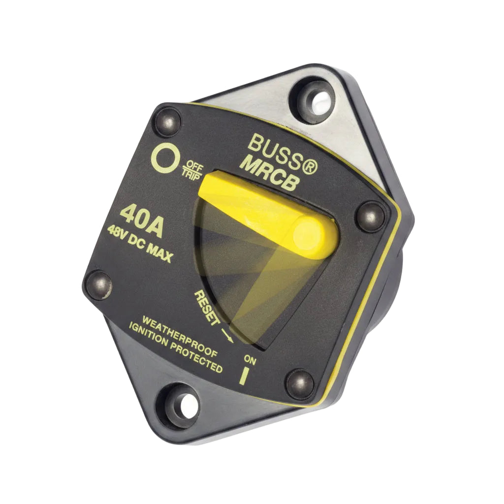Blue Sea Systems Leitungsschutzschalter Serie 187 Einbauversion – 40–200A, max. 48V DC (MRCB) 40A