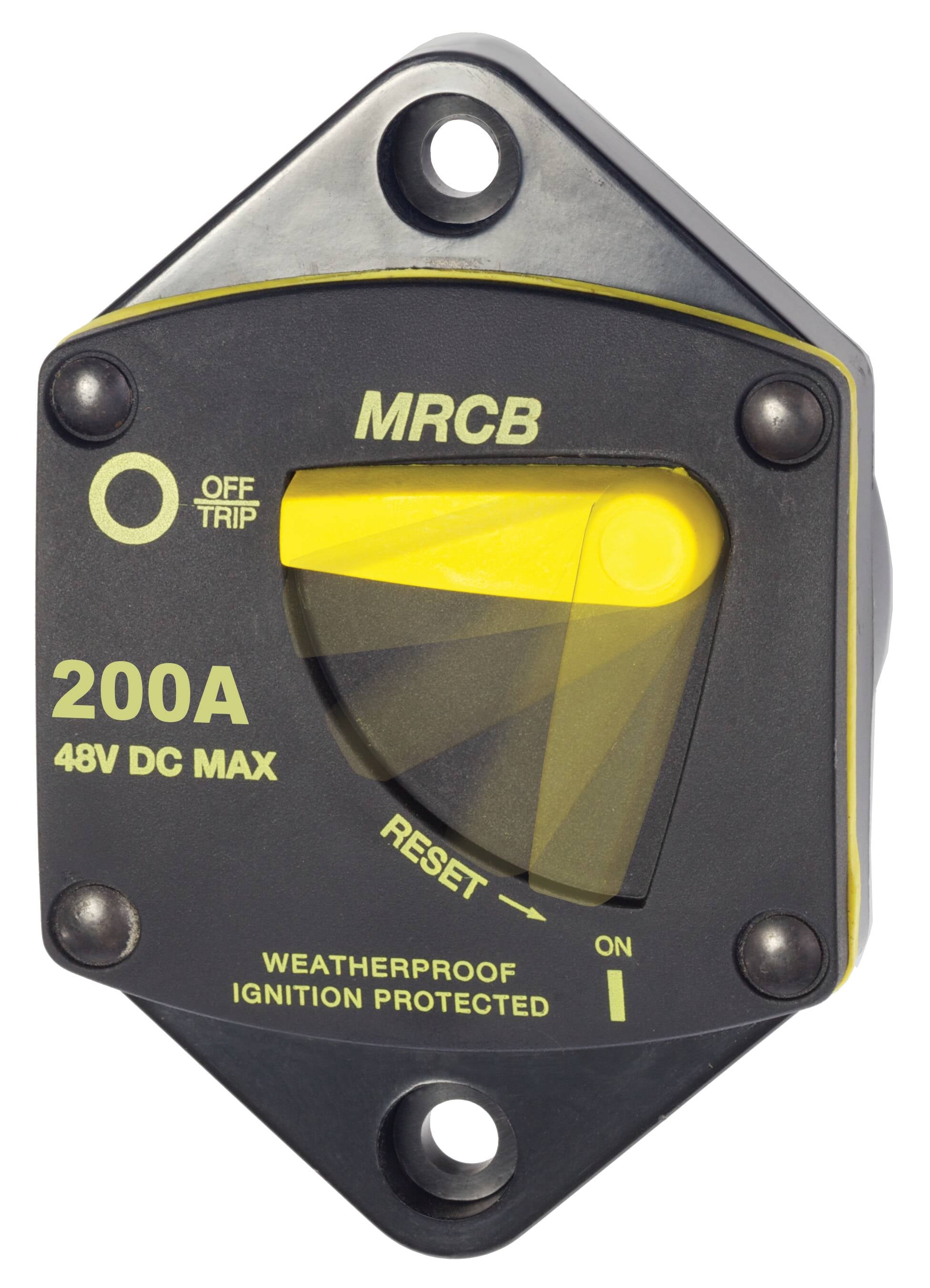 Blue Sea Systems Leitungsschutzschalter Serie 187 Einbauversion – 40–200A, max. 48V DC (MRCB) 200A