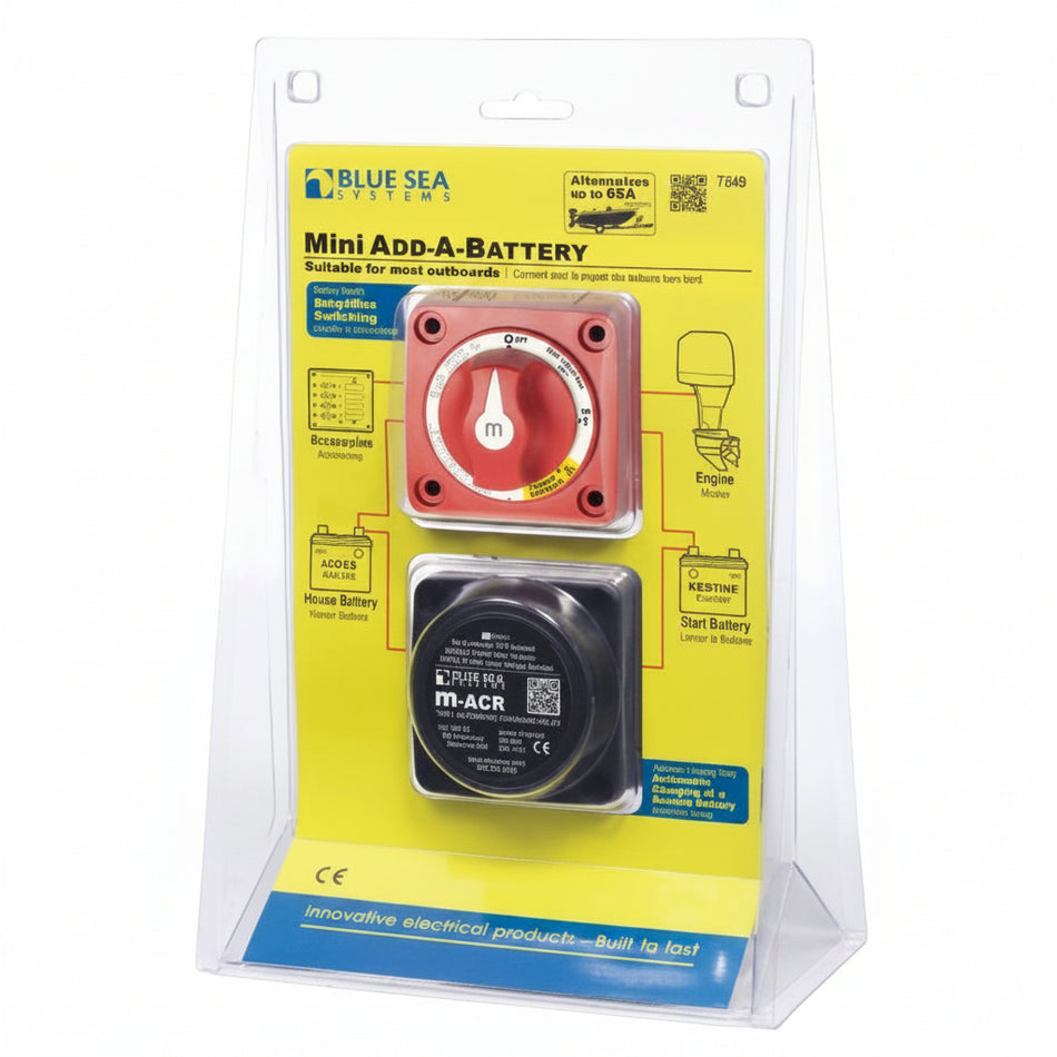 Blue Sea Systems Batterieschalter m-Series Dual Circuit Plus – ON/OFF+Combine, 12/24V (BS6011) BS7649
