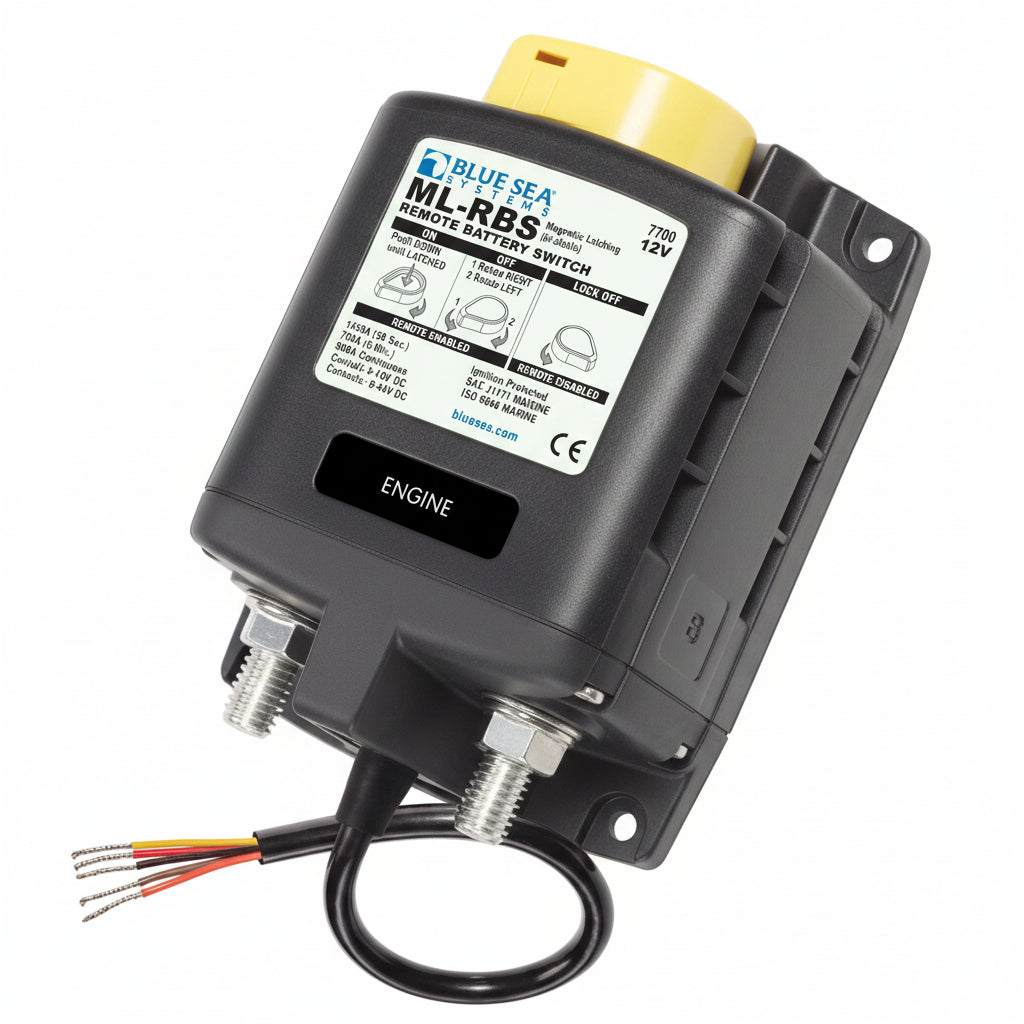 Blue Sea Systems ML-RBS Fernbedienbarer Batterieschalter 12V/24V – 500A