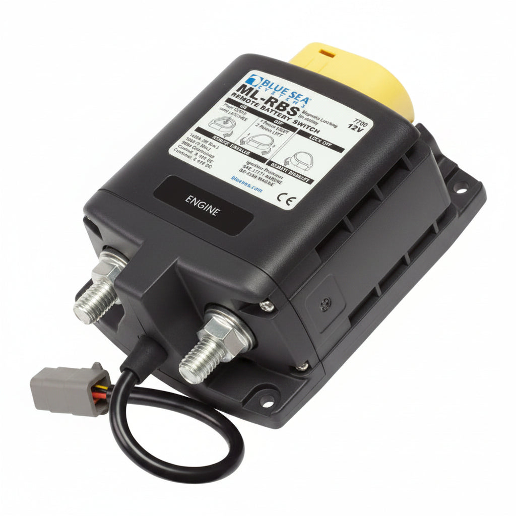 Blue Sea Systems ML-RBS Fernbedienbarer Batterieschalter 12V/24V – 500A BS7700100-B1