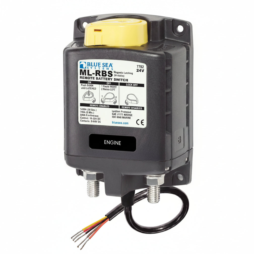 Blue Sea Systems ML-RBS Fernbedienbarer Batterieschalter 12V/24V – 500A