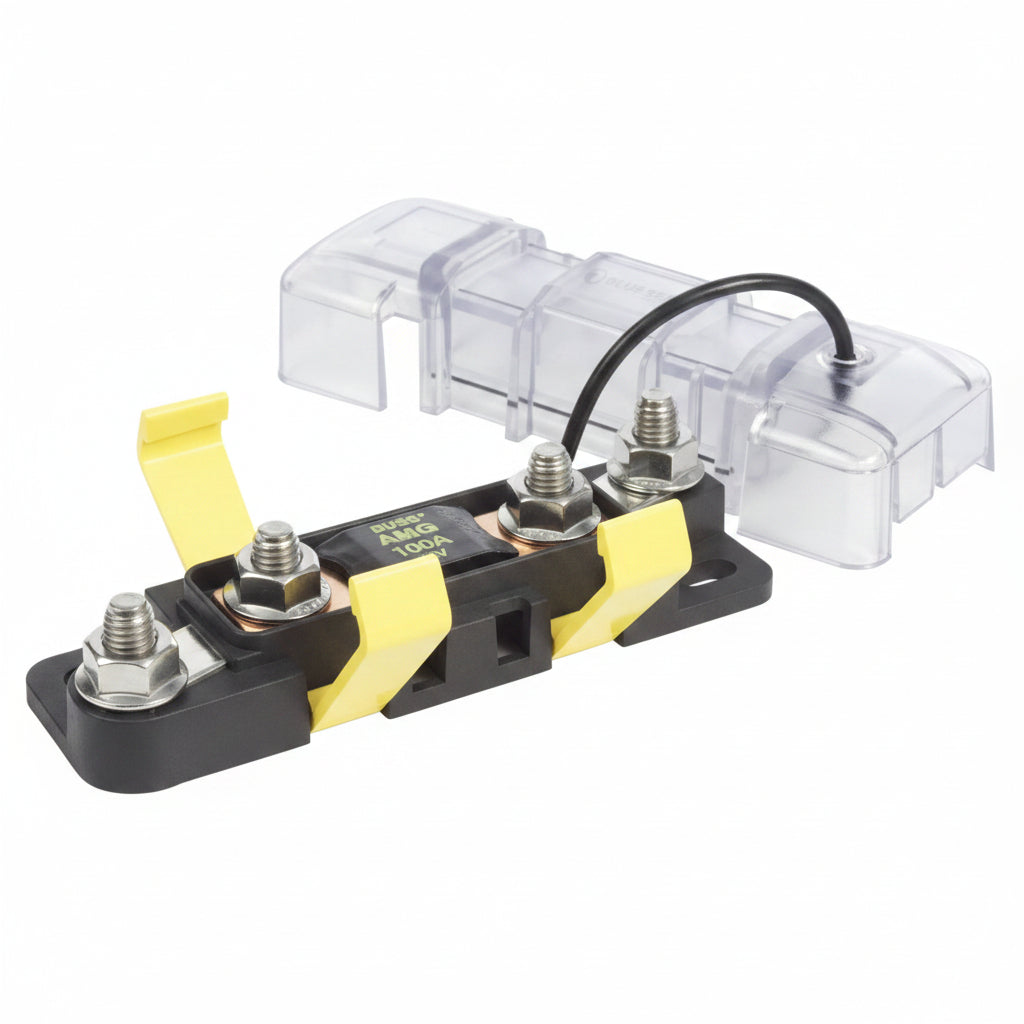 Blue Sea Systems Safety Sicherungsblock 1-fach mit Zündschutz – BS7720 / BS7721