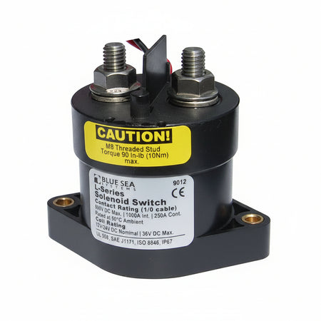 Blue Sea Systems L-Series Solenoid Switch 12/24V 250A – BS9012