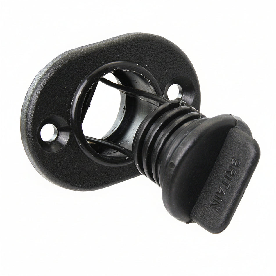 Barton Marine Decksdurchführung BT42356 – Schraubverschluss mit Gummidichtung, schwarz, L 42mm Øi 17mm