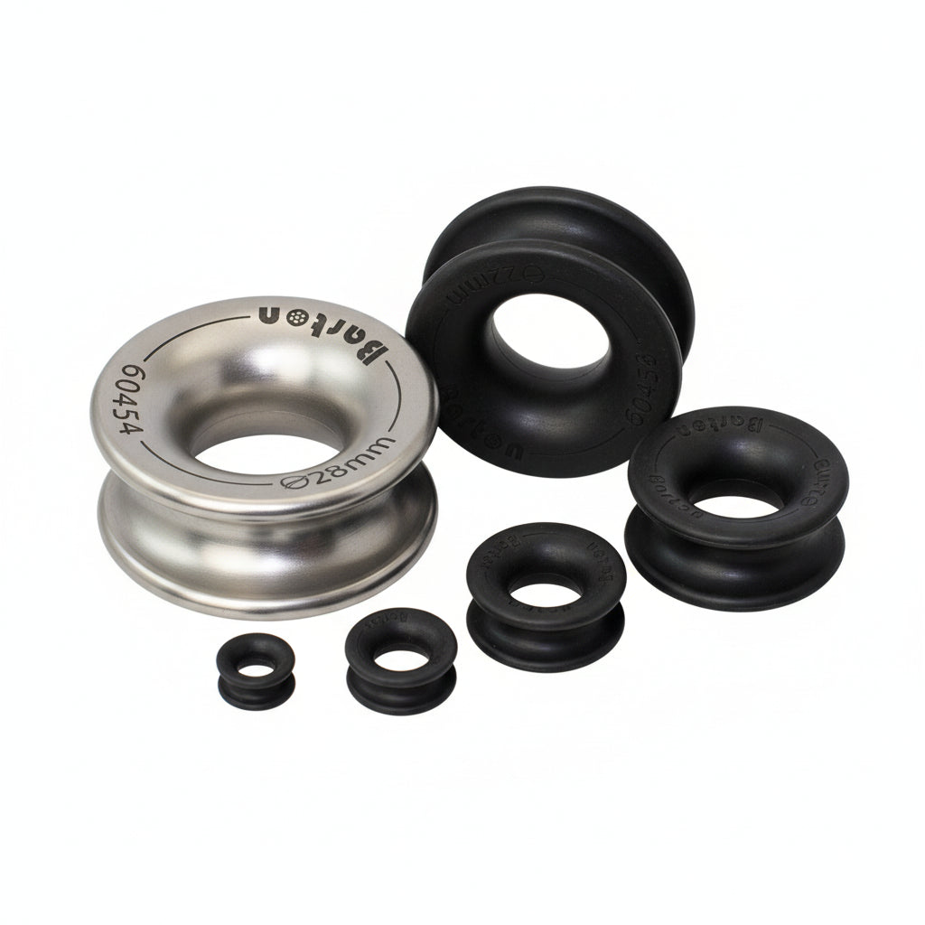 Seil-Rundkauschen BARTON High Load Auge Aluminium - Spectro Eloxierung