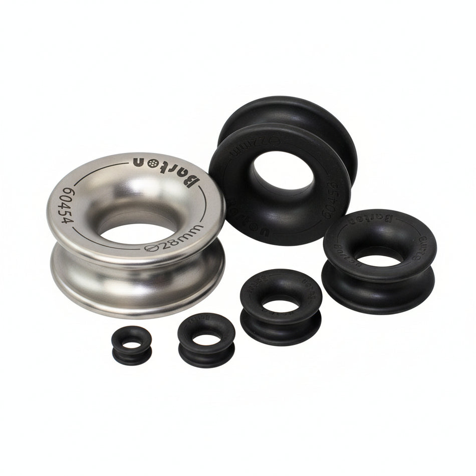 Seil-Rundkauschen BARTON High Load Auge Aluminium - Spectro Eloxierung